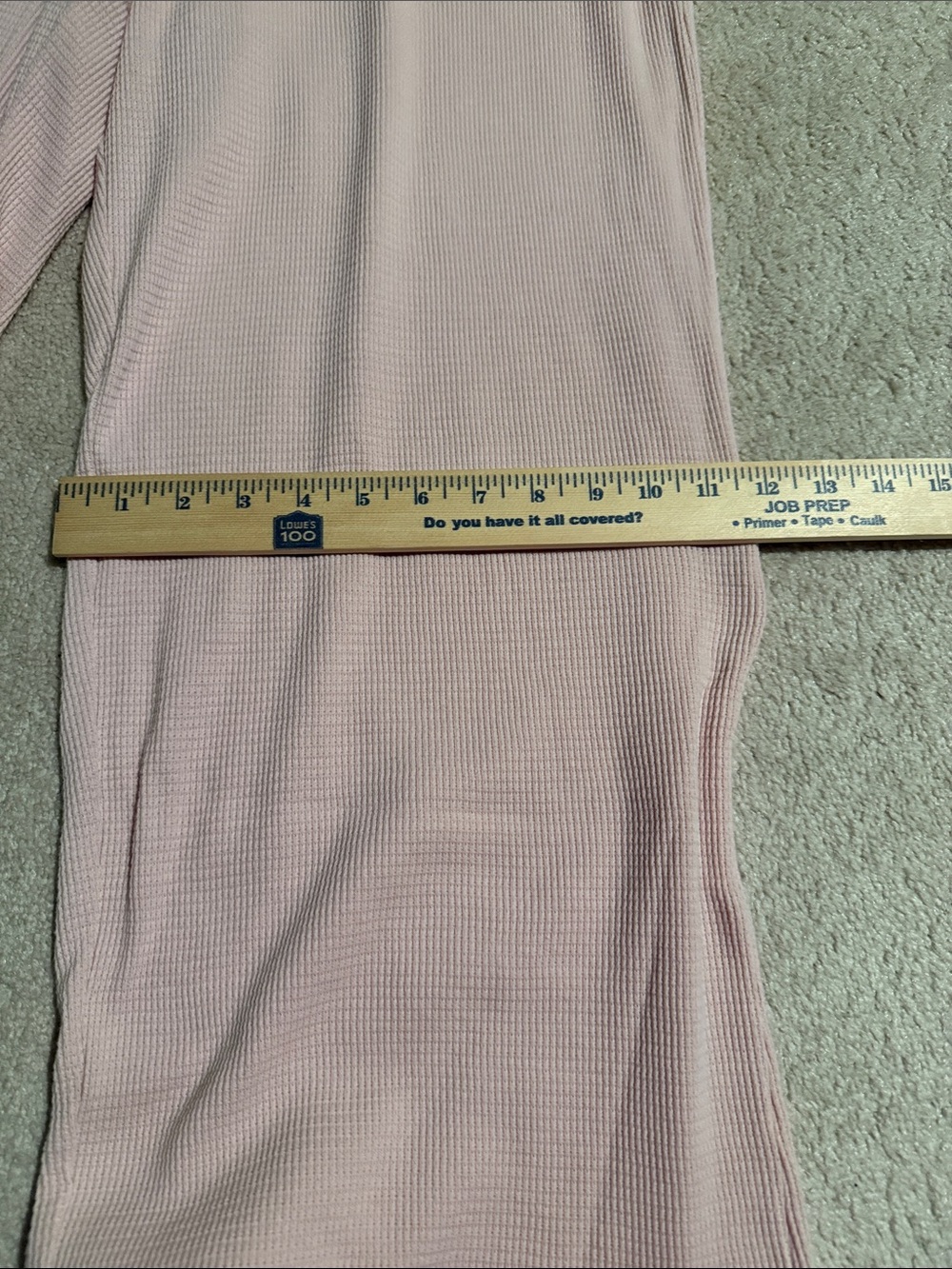 GapBody Soft Ribbed Wide-Leg Pajama Pants - Light Blush - Picture 9 of 10